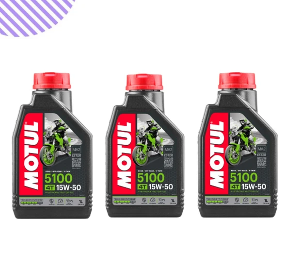 Motul 5100 15w50 Motorsiklet Yağı 3 Litre ürün görseli 1