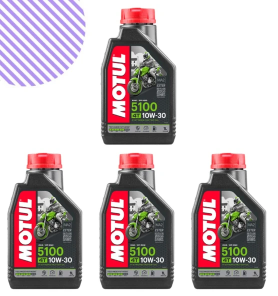 Motul 5100 10w30 Motorsiklet Yağı 4 Litre ürün görseli 1