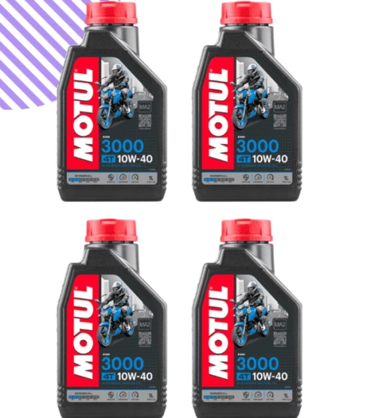 Motul 3000 10w40 Motorsiklet Yağı 4 Litre ürün görseli 1