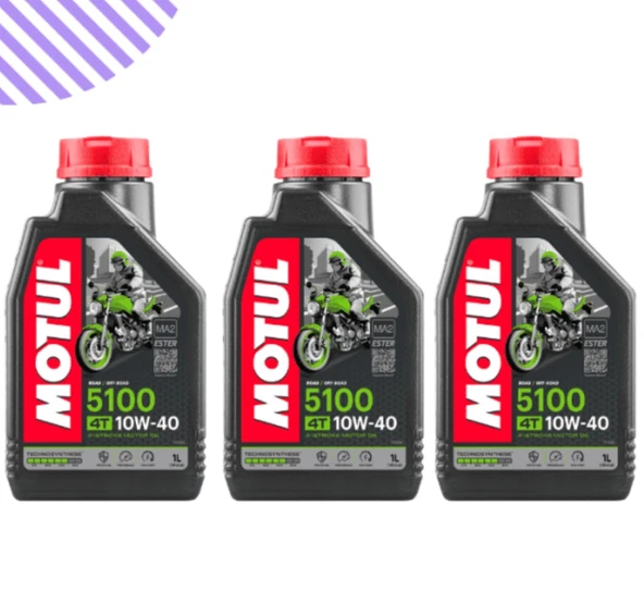 Motul 5100 10w40 Motorsiklet Yağı 3 Litre ürün görseli 1