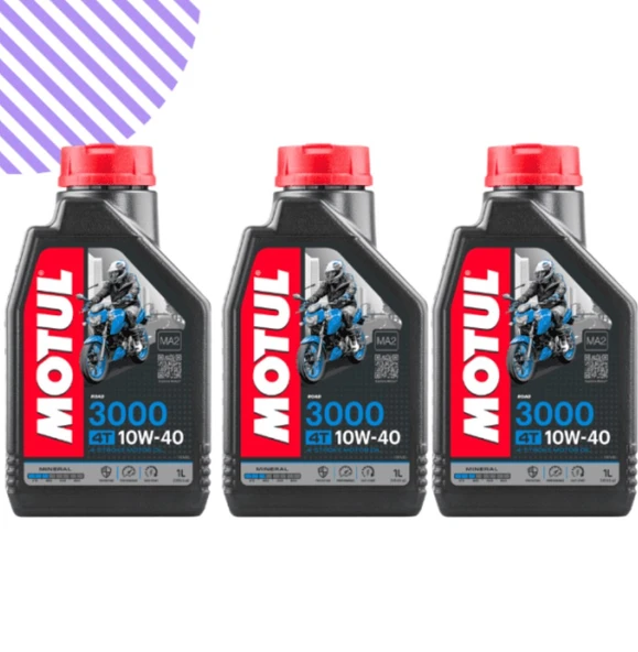Motul 3000 10w40 Motorsiklet Yağı 3 Litre ürün görseli 1