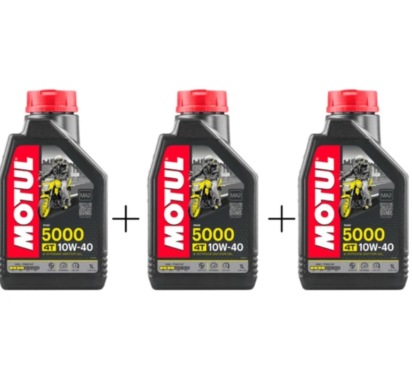 Motul 5000 10w40 Motorsiklet Yağı 3 Litre ürün görseli 1