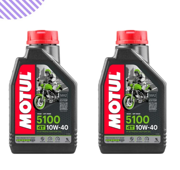 Motul 5100 10w40 Motorsiklet Yağı 2 Litre ürün görseli 1
