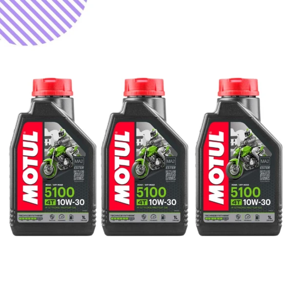 Motul 5100 10w30 Motorsiklet Yağı 3 Litre ürün görseli 1
