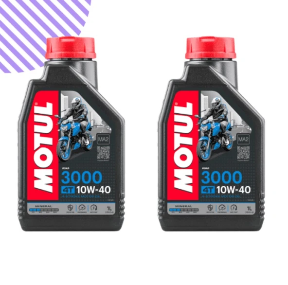 Motul 3000 10w40 Motorsiklet Yağı 2 Litre ürün görseli 1