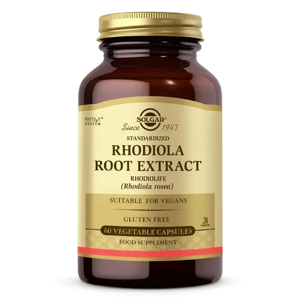 Solgar Rhodiola Root Extract 60 Kapsül ürün görseli 1