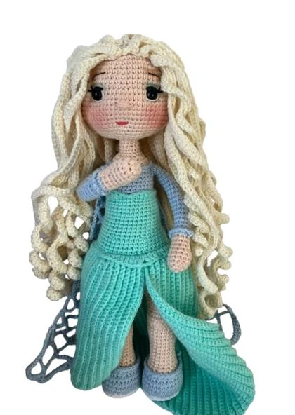 Elsa Barby Bebek Amigurumi Organik Oyuncak ürün görseli 1