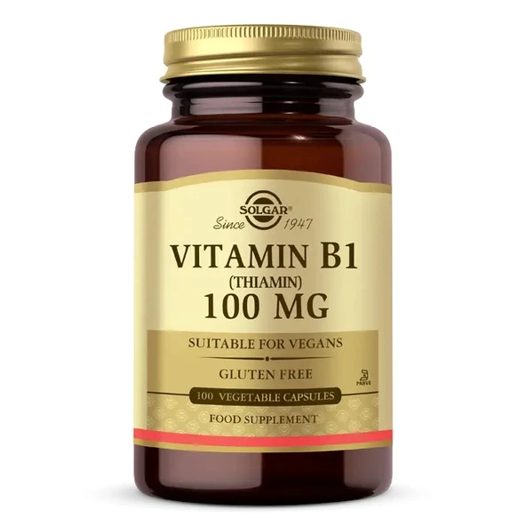 Solgar Vitamin B1 (Thiamin) 100 Mg 100 Kapsül ürün görseli 1