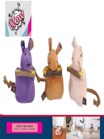Wow Kedi Oyuncak Matatabi Fare - Resim 4