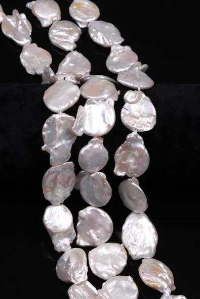 İnci Doğal Taş Dizi 18 x 20 mm Yuvarlak Kesim ürün görseli 1