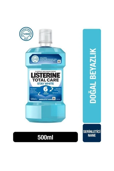 Listerine Stay White Ağız Bakım Suyu 500ml ürün görseli 1