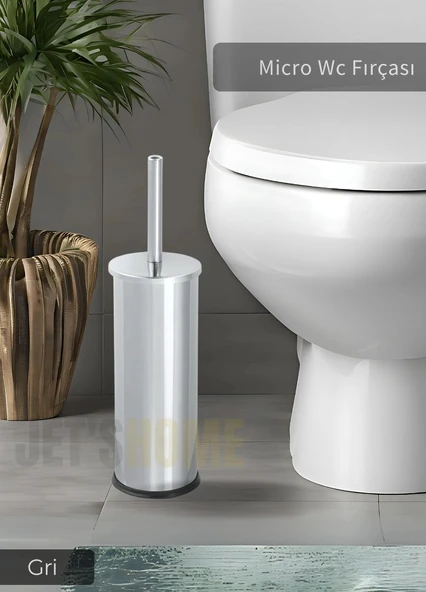 Paslanmaz Tuvalet Fırçası Mikro Wc Klozet Fırçası Krom ürün görseli 1