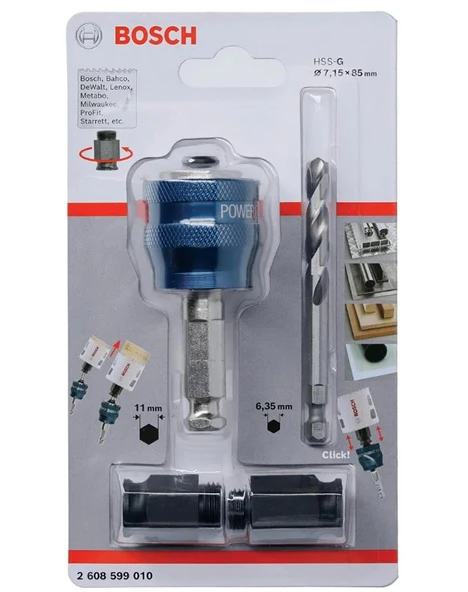 Bosch 4 Parça Panç Adaptör Seti 80mm/9mm ürün görseli 1