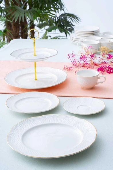 Acar Serenity Gold 20 Parça Brunch Seti PORWM-06192 ürün görseli 1