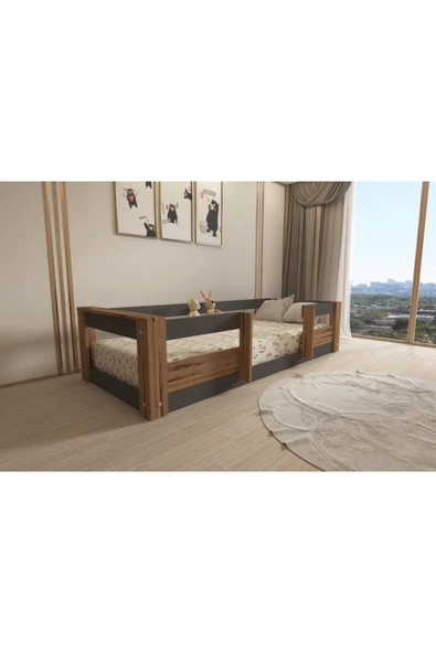 Ninnimo Montessori 90x190 Yatak Uyumlu Karyola Y13-4 ürün görseli 1