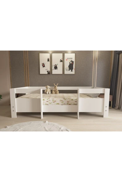 Ninnimo Ninnimo Çocuk Beyaz Mdf 90x190 Yatak Uyumlu Karyola ürün görseli 1