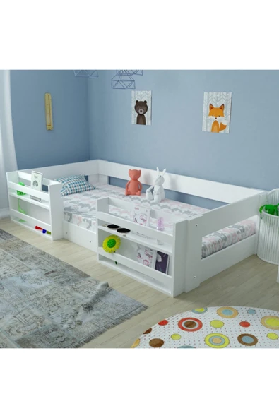 Ninnimo Vega Montessori %100 Mdf Kitaplıklı Karyola ürün görseli 1