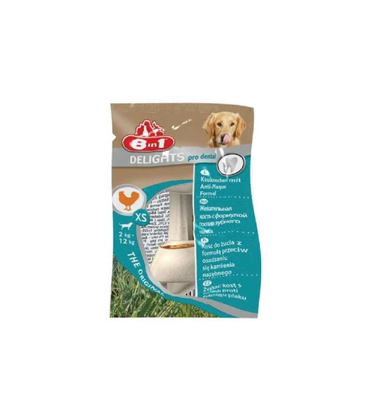 8in1 Delights XS Dental Köpek Eğitim Ödülü 1 ADET ürün görseli 1