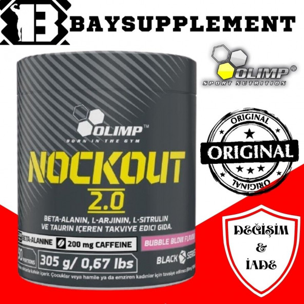 OLİMP Nockout 2.0 305 Gr Bubble Blow PREWORKOUT-YETKİLİ SATICI ürün görseli 1