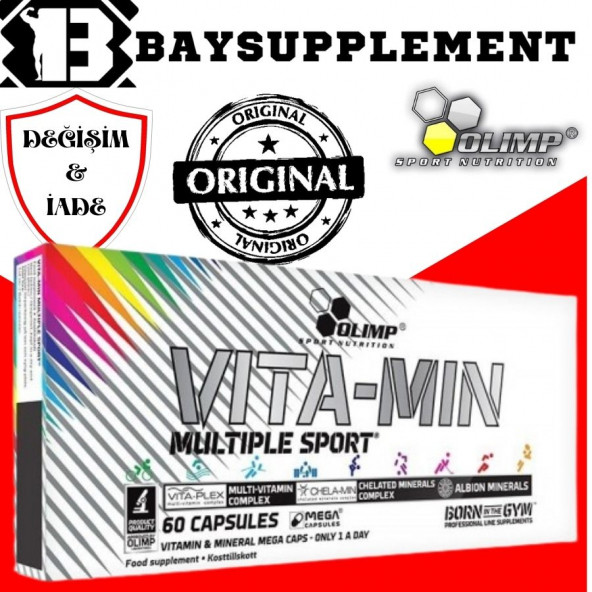 OLİMP Vita-Mineral Multiple Sport 60 Kapsül -YETKİLİ SATICI ürün görseli 1