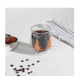 Linanware Çift Cidarlı Cam Bardak Hediyelik Kupa 500 ml DC130 ürün görseli 1