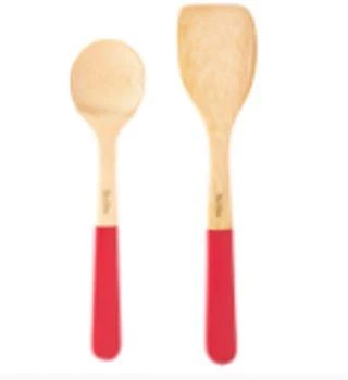TANTİTONİ BAMBU KIRMIZI KAŞIK VE SPATULA SETİ ürün görseli 1