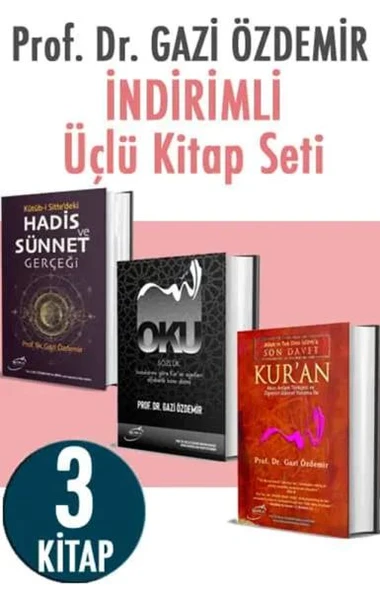 Prof. Dr. Gazi Özdemir Üçlü Set (Kur’an Oku Hadis ürün görseli 1
