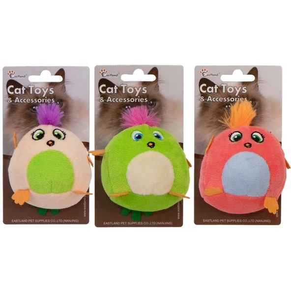 Eastland Catnipli Peluş Civciv Kedi Oyuncağı 10 cm 1 Adet ürün görseli 1