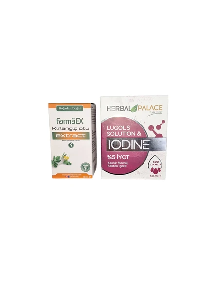 Myfarmaex Kırlangıç Otu göz damlası 50 ml + Herbal Palace iyot damlası 50 ml muhteşem ikili set ürün görseli 1