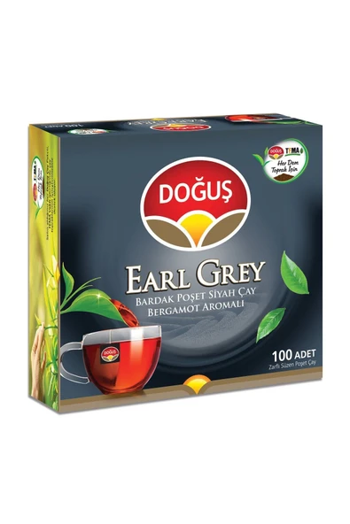 Doğuş Earl Grey 2 gr 100'lü 2 Adet Bardak Poşet Çay ürün görseli 1