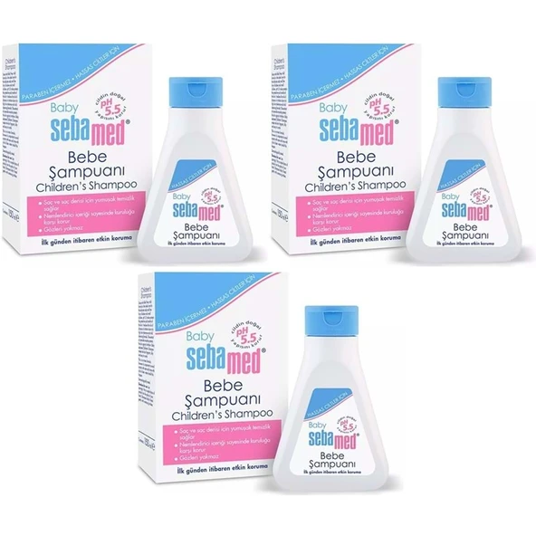 Sebamed Bebek Şampuanı 150ML (3 Lü Set) ürün görseli 1