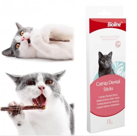 Bioline Kedi Tartar Önleyici Catnip Dental Sticks 10 Gr ürün görseli 1