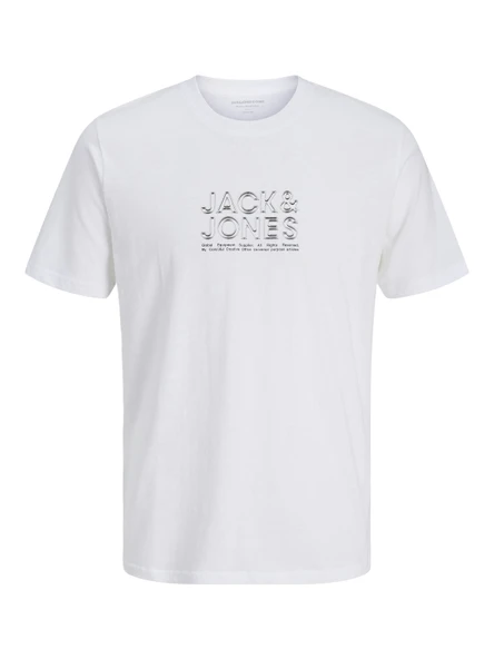 JACK JONES Yazı Baskılı Erkek Tişört 12276393 ürün görseli 1
