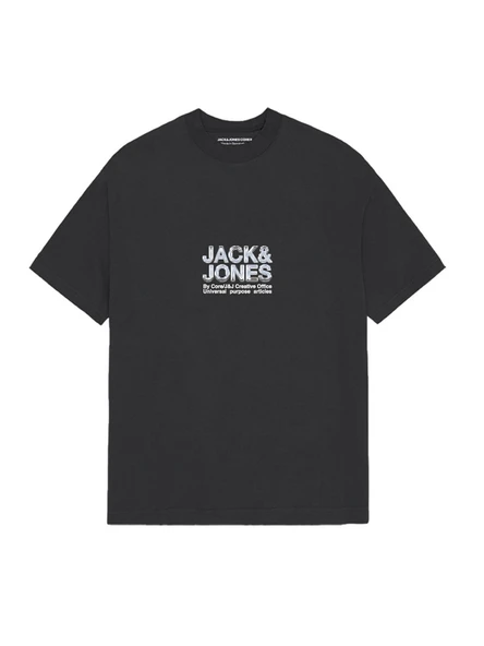 JACK JONES Yazı Baskılı Erkek Tişört 12276393 ürün görseli 1