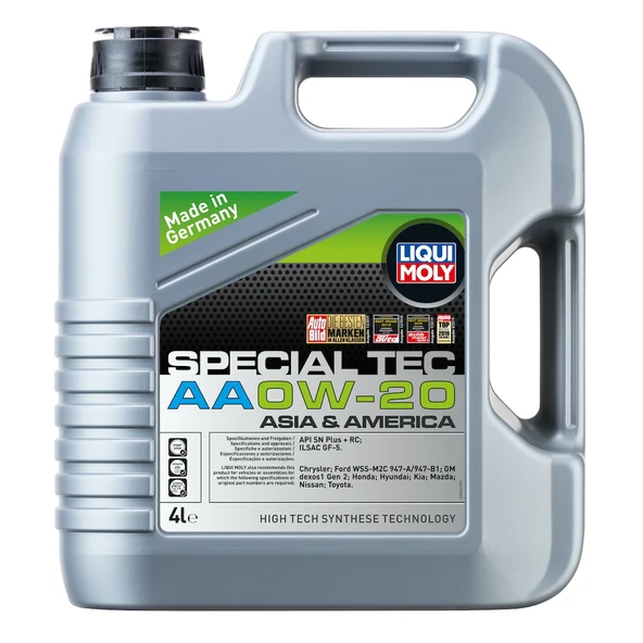 Liqui Moly Special Tec AA 0W-20 Motor Yağı 4 Litre ürün görseli 1