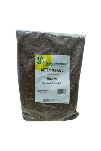 Baharatçılık Tane Keten Tohumu 1kg Doğal Saf Ekonomik Boy ürün görseli 1