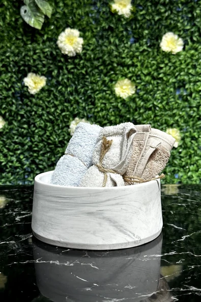 Betonmall Beton Havluluk Banyo Tuvalet Wc Çok Amaçlı Düzenleyici Tabak 20 Cm ürün görseli 1