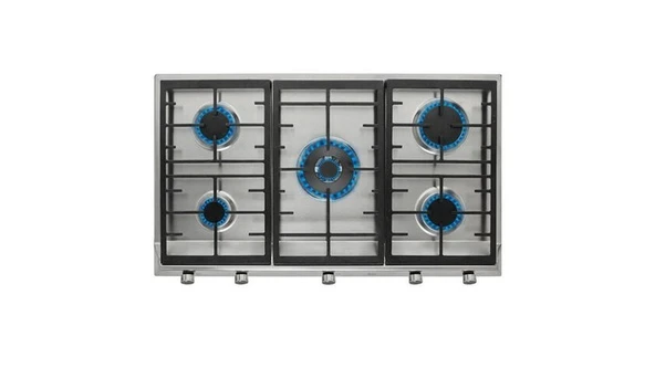 TEKA EX 90.1 INOX 5 GÖZLÜ PASLANMAZ ÇELİK 90 CM. ANKASTRE OCAK ürün görseli 1