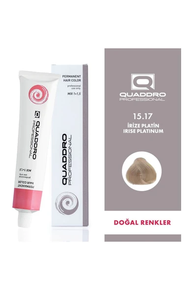 QUADDRO PROFESSİONAL QUADDRO PROFESSIONEL SAÇ BOYASI 15.17 İRİZE PLATİN ürün görseli 1