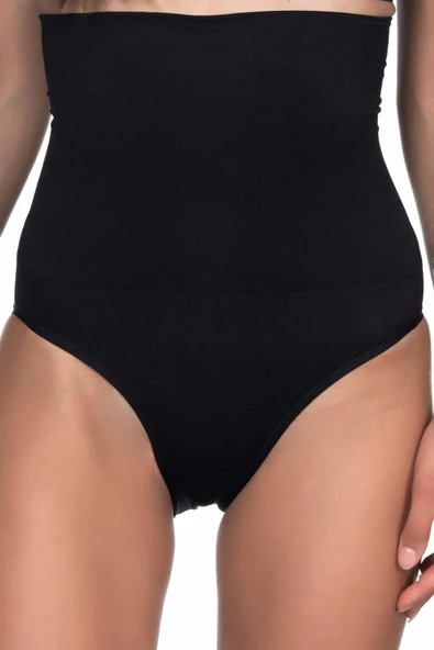 SİYAH MI Emay 2009 Yüksek Bel Double Slip Korse ürün görseli 1