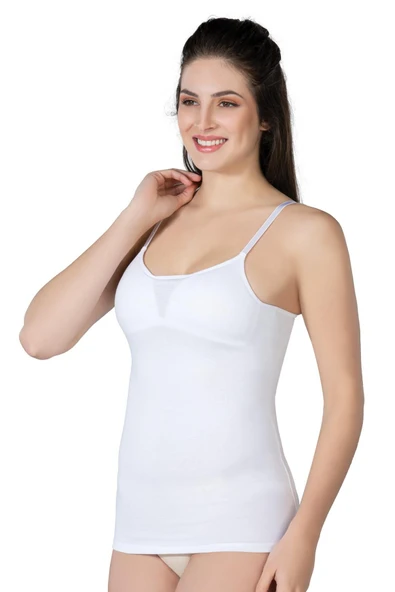 BEYAZ MI Emay 1412 Modal Cotton Kaplı Atlet ürün görseli 1