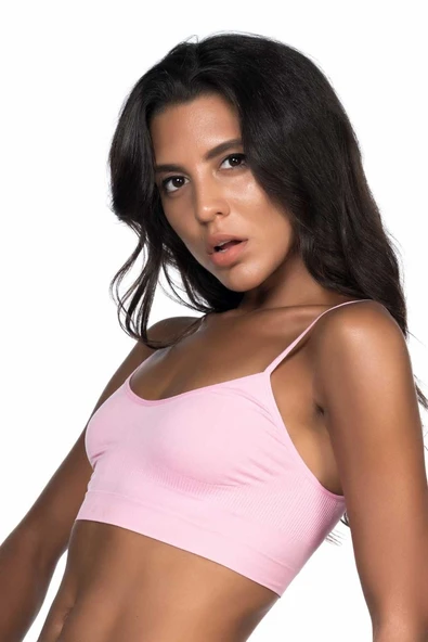 PEMBE MI Emay 4003 Soft İp Askı Büstiyer - Resim 2