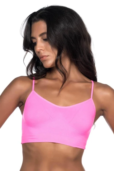 NEON FUŞYA MI Emay 4003 Soft İp Askı Büstiyer ürün görseli 1
