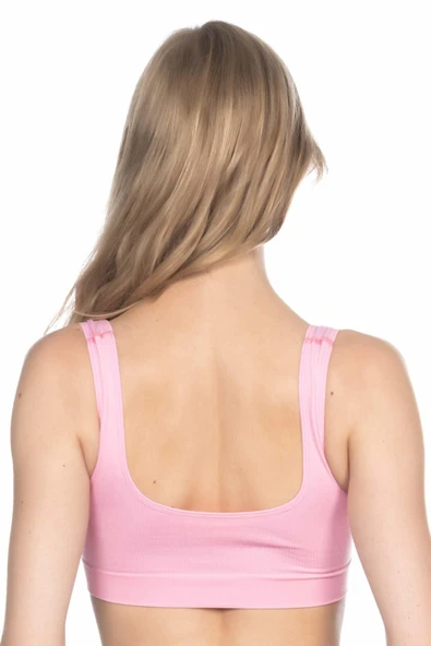 PEMBE MI Emay 4005 Soft Kalın Askı Büstiyer - Resim 3