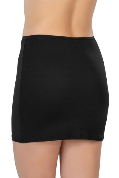 SİYAH MI Emay 1437 Modal Cotton Mini Jupon - Resim 2