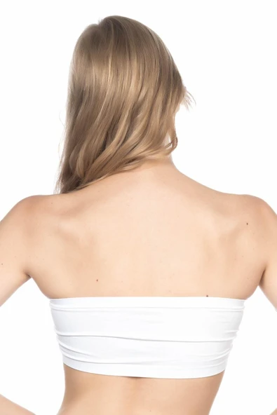 BEYAZ MI Emay 4002 Soft Straplez Büstiyer - Resim 3