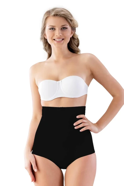 SİYAH MI Emay 2813 Yüksek Bel Slip Lazer Korse ürün görseli 1