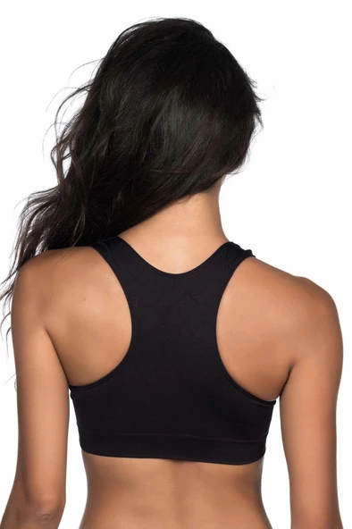 SİYAH MI Emay 4011 Sporcu Toparlayıcı Büstiyer ürün görseli 1