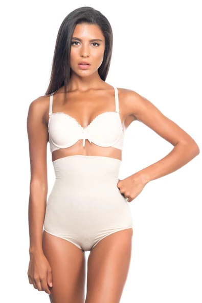 TEN MI Emay 2079 Yüksek Bel Desenli Double Slip Korse ürün görseli 1