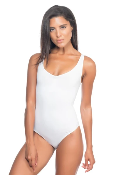 BEYAZ MI Emay 2018 Kalın Askılı Body Korse ürün görseli 1